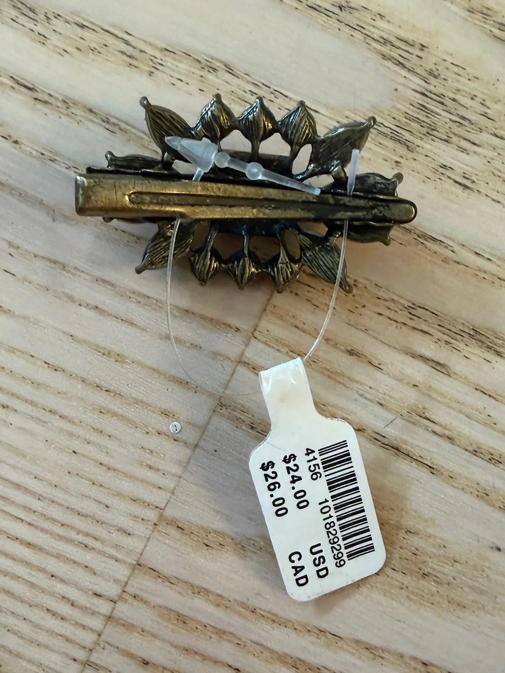Anthropologie Vintage-Inspired Hair Clip w/ Neutral Rhinestones and Stones